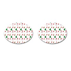 Christmas-santaclaus Cufflinks (oval) by nateshop