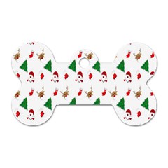 Christmas-santaclaus Dog Tag Bone (one Side) by nateshop