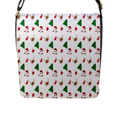 Christmas-santaclaus Flap Closure Messenger Bag (l) by nateshop