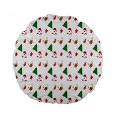 Christmas-santaclaus Standard 15  Premium Flano Round Cushions by nateshop