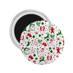 Christmas-seamless-green  2 25  Magnets by nateshop