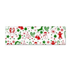 Christmas-seamless-green  Sticker Bumper (10 Pack) by nateshop