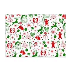 Christmas-seamless-green  Sticker A4 (100 Pack) by nateshop