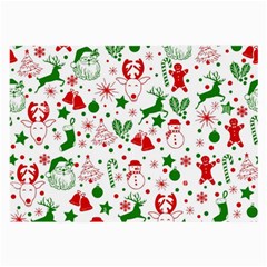 Christmas-seamless-green  Large Glasses Cloth by nateshop