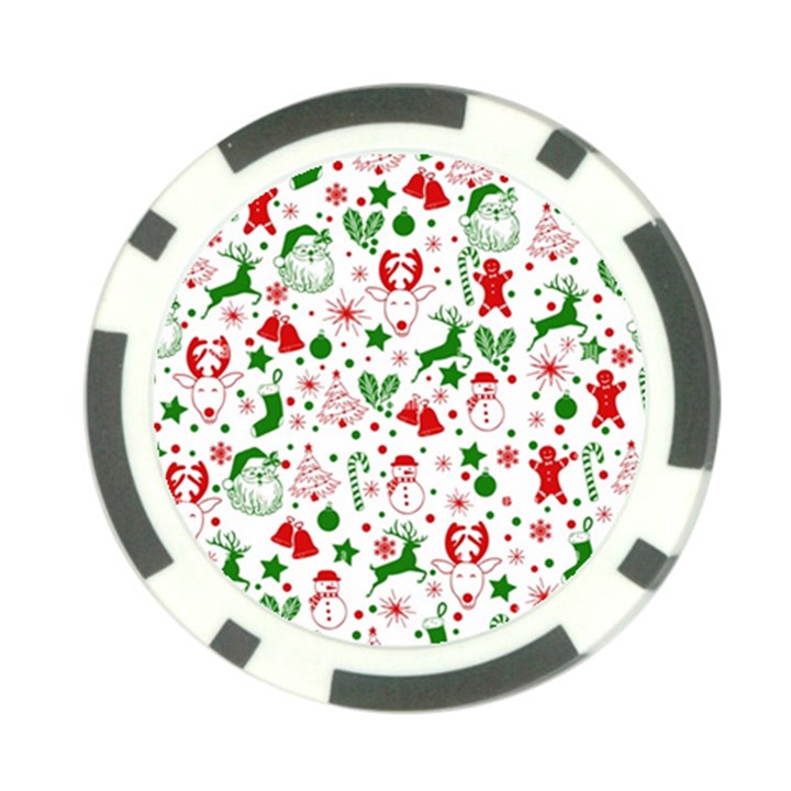 Christmas-seamless-green  Poker Chip Card Guard