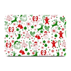 Christmas-seamless-green  Plate Mats by nateshop