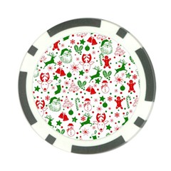 Christmas-seamless-green  Poker Chip Card Guard by nateshop