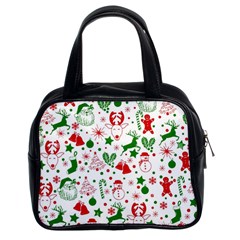 Christmas-seamless-green  Classic Handbag (two Sides) by nateshop