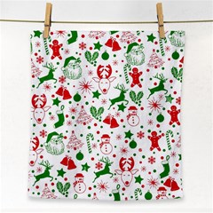 Christmas-seamless-green  Face Towel by nateshop