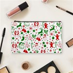 Christmas-seamless-green  Cosmetic Bag (Medium) Front