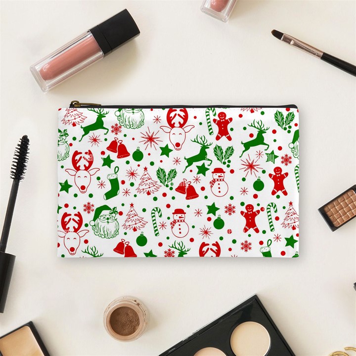 Christmas-seamless-green  Cosmetic Bag (Medium)