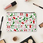 Christmas-seamless-green  Cosmetic Bag (Medium) Back