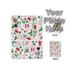 Christmas-seamless-green  Playing Cards 54 Designs (mini) by nateshop