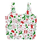 Christmas-seamless-green  Full Print Recycle Bag (L) Front