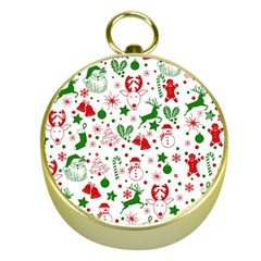 Christmas-seamless-green  Gold Compasses by nateshop