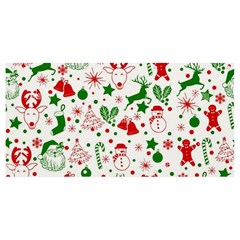 Christmas-seamless-green  Banner And Sign 8  X 4  by nateshop