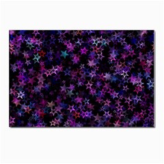 Christmasstars-001 Postcard 4 x 6  (pkg Of 10) by nateshop