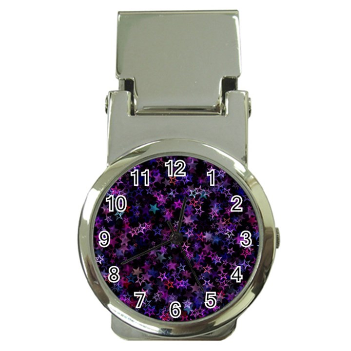 Christmasstars-001 Money Clip Watches