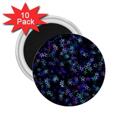 Christmasstars-002 2 25  Magnets (10 Pack)  by nateshop