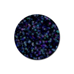 Christmasstars-002 Rubber Coaster (round) by nateshop