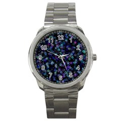 Christmasstars-002 Sport Metal Watch by nateshop