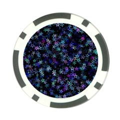 Christmasstars-002 Poker Chip Card Guard by nateshop