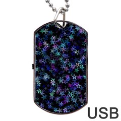 Christmasstars-002 Dog Tag Usb Flash (one Side) by nateshop