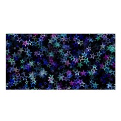 Christmasstars-002 Satin Shawl 45  X 80  by nateshop