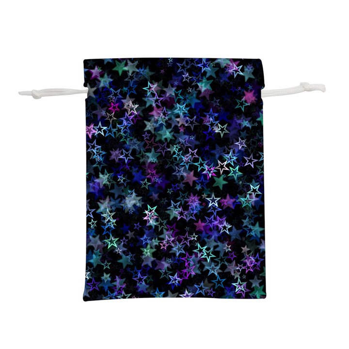 Christmasstars-002 Lightweight Drawstring Pouch (L)