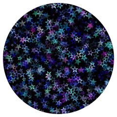 Christmasstars-002 Round Trivet by nateshop