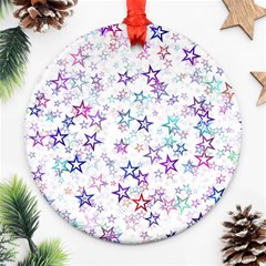 Christmasstars-003 Ornament (round) by nateshop