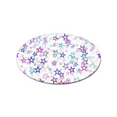 Christmasstars-003 Sticker (oval) by nateshop