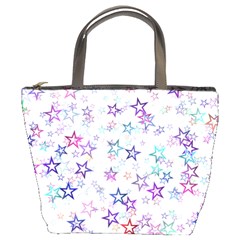 Christmasstars-003 Bucket Bag by nateshop