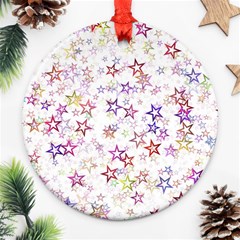 Christmasstars-004 Ornament (round) by nateshop