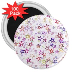 Christmasstars-004 3  Magnets (100 Pack) by nateshop