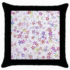 Christmasstars-004 Throw Pillow Case (black) by nateshop