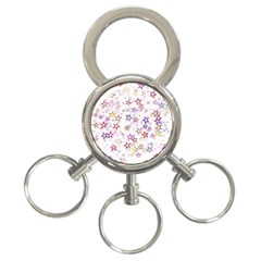 Christmasstars-004 3-ring Key Chain by nateshop