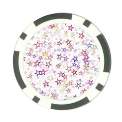 Christmasstars-004 Poker Chip Card Guard by nateshop