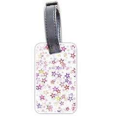 Christmasstars-004 Luggage Tag (one Side) by nateshop