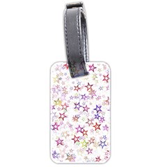 Christmasstars-004 Luggage Tag (two Sides) by nateshop