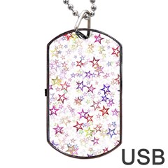 Christmasstars-004 Dog Tag Usb Flash (two Sides) by nateshop