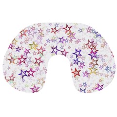 Christmasstars-004 Travel Neck Pillow by nateshop