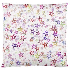 Christmasstars-004 Large Flano Cushion Case (two Sides) by nateshop