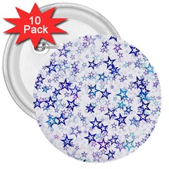 Christmasstars-005 3  Buttons (10 Pack)  by nateshop