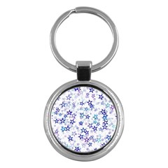 Christmasstars-005 Key Chain (round) by nateshop