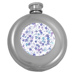 Christmasstars-005 Round Hip Flask (5 Oz) by nateshop