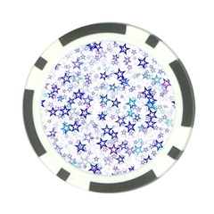 Christmasstars-005 Poker Chip Card Guard by nateshop