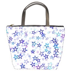 Christmasstars-005 Bucket Bag by nateshop