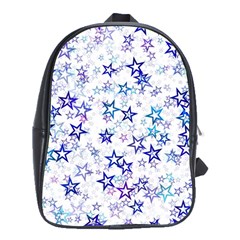 Christmasstars-005 School Bag (xl) by nateshop