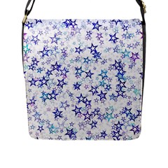 Christmasstars-005 Flap Closure Messenger Bag (l) by nateshop